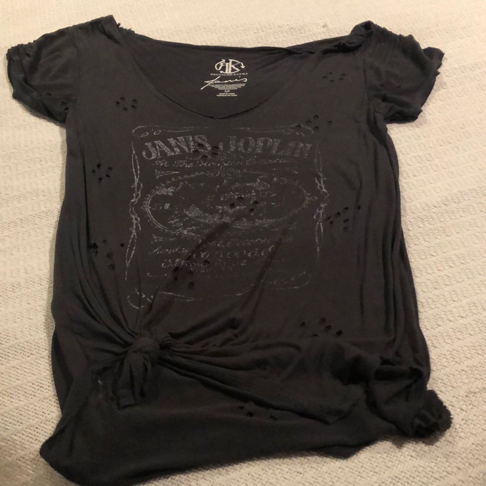 Janis Joplin distressed tee 😍